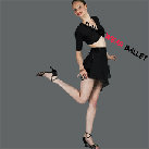 Sexy Asymmetry Chiffon Ballet Dress Ballet Skirt